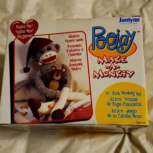 Peejay Make a Monkey, Sock Monkey Kit, New unopened Craft Kit